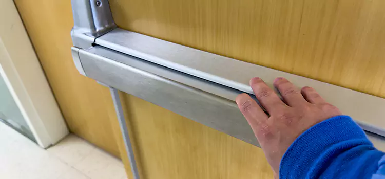 Installing a Push Bar on a Door Westchase